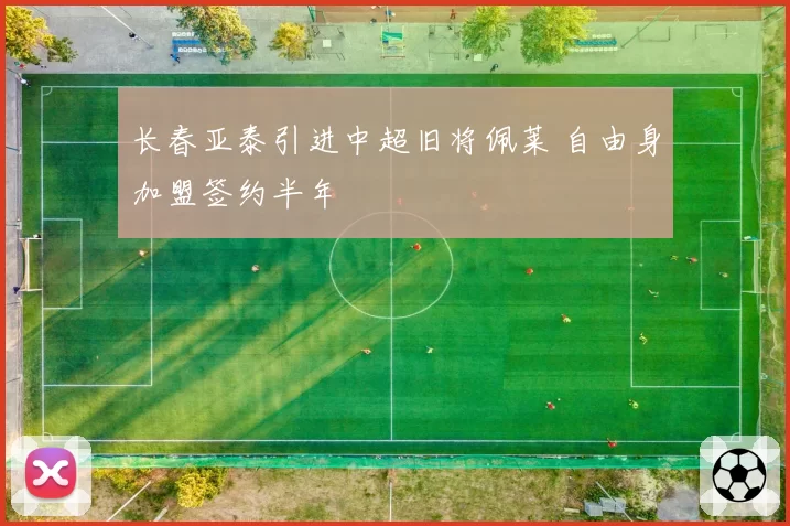 长春亚泰引进中超旧将佩莱 自由身加盟签约半年